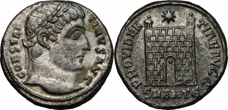 Constantine I (307-337). AE 19 mm, Antioch mint, 326-327. D/ Head right, laureat...