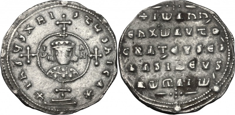 John I Tzimisces (969-976). AR Miliaresion, Constantinople mint, 969-976. D/ Cro...