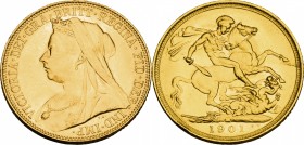 Australia. Victoria (1837-1901). AV Sovereign 1901, Melbourne mint. Fr. 24. AV. g. 8.00 mm. 22.00 EF.