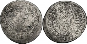 Austria. Leopold I (1657-1705). AR 3 Kreuzer 1671 SHS, Silesia, Breslau mint. AR. g. 0.83 mm. 18.00 VF.