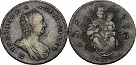 Hungary. Maria Theresia (1740-1780). AE Poltura, Kremnitz mint, 1765. Huszár 1751a. Herinek 1687. AE. g. 15.78 mm. 30.00 VF.