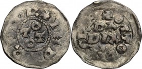 Italy. Otto II (962-967). AR Denar, Pavia mint. Biaggi 1824. AR. g. 1.15 mm. 17.00 About EF.