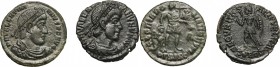 The Roman Empire. Multiple lot of 2 AE denominations of Valenitinian I; including Siscia and Aquileia. AE. EF/About EF.