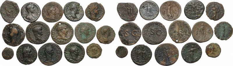The Roman and Byzantine Empire. Multiple lot of 15 AE denominations; including: ...