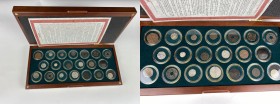Miscellaneous. Wooden box set of 20 coins with Bolaffi's certificate.