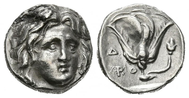 CARIA, Rodas. Hemidracma. (Ar. 1,69g/12mm). 305-275 d.C. (Ashton 176; SNG Keckma...