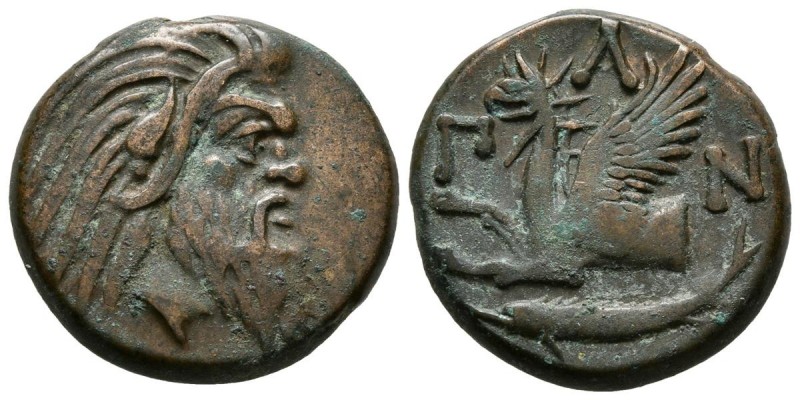 CHERSONESOS, Pantikapaion. Ae20. (Ae. 7,66g/20mm). 400-300 a.C. (Mac Donald, Bos...