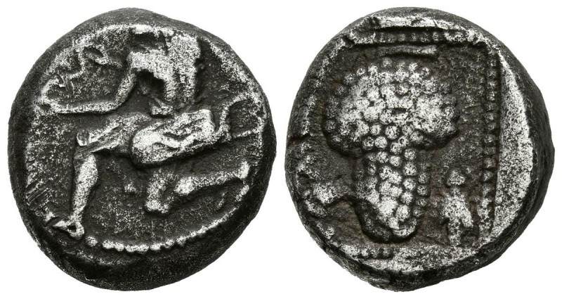 CILICIA, Soloi. Estátera (Ar. 10,78g/25mm). 450-386 a.C. (SNG France 123; Cayón ...
