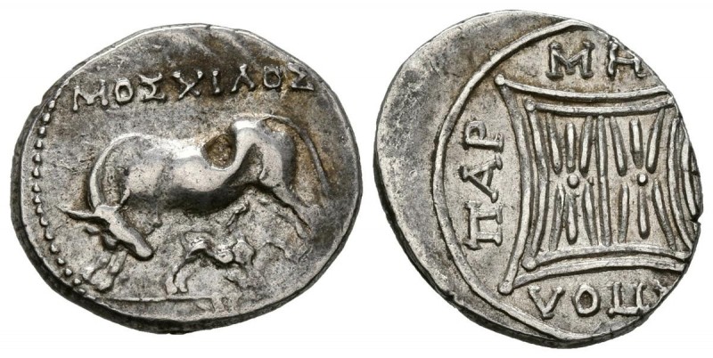 ILIRIA, Apollonia. Dracma. (Ar. 3,24g/17mm). 250-200 a.C. (BMC 58.34; Maier 82)....