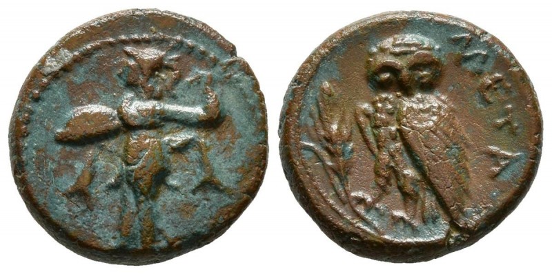 LUCANIA, Metapontion. Ae15. (Ae. 3,07g/15mm). 225-200 a.C. (HN Italy 1704). MBC+...
