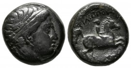 REINO DE MACEDONIA, Filipo II. Ae15. (Ae. 6,26g/15mm). 359-336 a.C. Ceca incierta de Macedonia. (SNG Alpha Bank 354; SNG ANS 850). MBC.