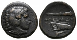 REINO DE MACEDONIA, Alejandro III. Ae18. (Ae. 5,49g/18mm). 336-323 a.C. (Price 323). MBC.