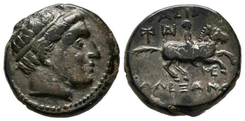 REINO DE MACEDONIA, Alejandro III. Ae17. (Ae. 4,28g/17mm). 323-319 a.C. Mileto. ...