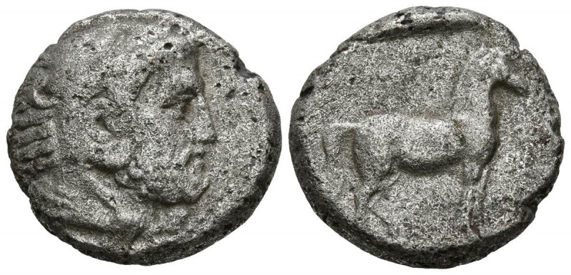 REINO DE MACEDONIA, Amyntas III. Dracma. (Ar. 7,59g/20mm). 393-370/69 a.C. (SNG ...
