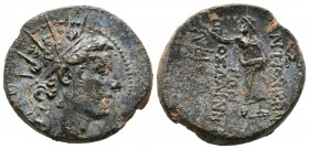 REINO SELEUCIDA, Antíoco IV. Ae22. (Ae. 8,38g/22mm). 175-164 d.C. Antioquía. (SC 1416; HGC 9, 656). MBC+.