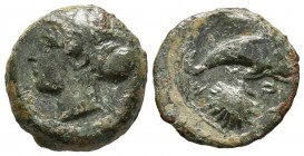 SICILIA, Siracusa. Hemilitrion. (Ae. 3,00g/16mm). 415-405 a.C. (Sear 1187; SNG Copenhagen 697). MBC.