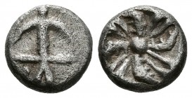 TRACIA, Apollonia Pontika. Obolo. (Ar. 0,57g/7mm). 340-330 a.C. (SNG BM 149). MBC. Rara.