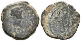 CARTAGONOVA (Cartagena, Murcia). Semis. (Ae. 4,95g/21mm). 27 a.C.-14 d.C. (Epoca de Augusto). (FAB-584). BC+. Rara.