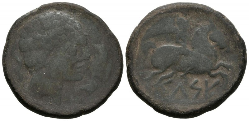 CELSE (Velilla de Ebro, Zaragoza). As. (Ae. 15,21g/30mm). 120-50 a.C. (FAB-772)....