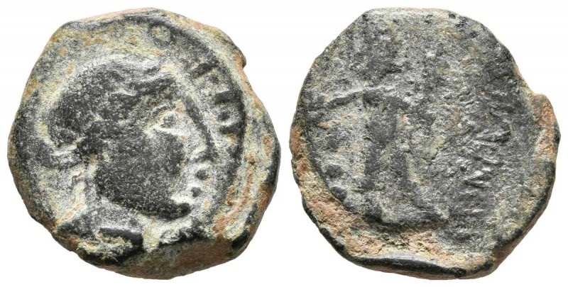 CORDUBA (Córdoba). Semis. (Ae. 4,94g/18mm). 50 a.C. (FAB-1984). MBC/BC+.