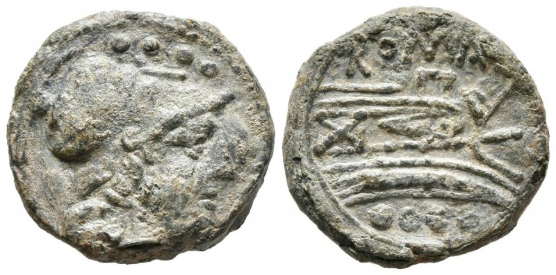 ACUÑACIONES ANONIMAS. Triens. (Ae. 5,81g/20mm). 211 a.C. Roma. (Crawford 56/4). ...