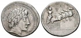 ACUÑACIONES ANONIMAS. Denario. (Ar. 3,79g/19mm). 86 a.C. Roma. (Crawford 350a/2; FFC 85). MBC.