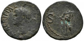 AGRIPPA. As. (Ae. 10,06g/26mm). 12 a.C. (acuñada a nombre de Calígula) Roma. (RIC 58; Cohen 3). MBC-.