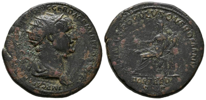 TRAJANO. Dupondio. (Ae. 12,70g/28mm). 114-117 d.C. Roma. (RIC 653). MBC/MBC+.