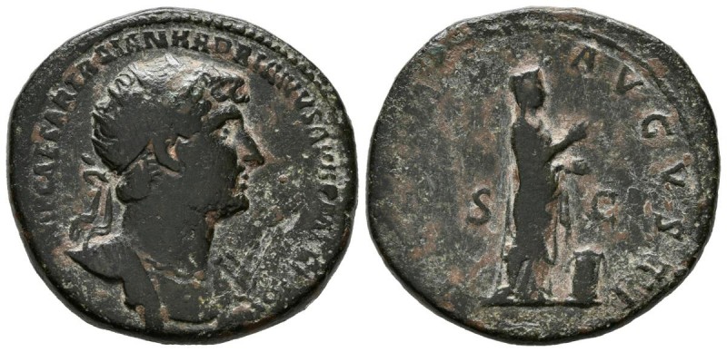 ADRIANO. Dupondio. (Ae. 13,20g/27mm). 119-121 d.C. Roma. (RIC 601; Cohen 1044). ...