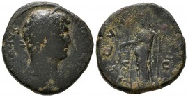 ADRIANO. As. (Ae. 12,18g/25mm). 134-138 d.C. Roma. (RIC 795; Cohen 126). MBC-.