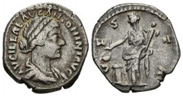 LUCILLA. Denario. (Ar. 2,76g/17mm). 161-162d.C. Roma. (RIC 788; Cohen 92). MBC+.
