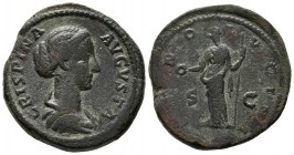 CRISPINA. As. (Ae. 13,08g/25mm). 180-182 d.C. Roma. (RIC 680; Cohen 24). MBC+.