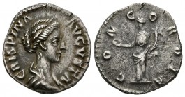 CRISPINA. Denario. (Ar. 2,91g/17mm). 177 d.C. Roma. (RIC 278; Cohen 5). MBC+.