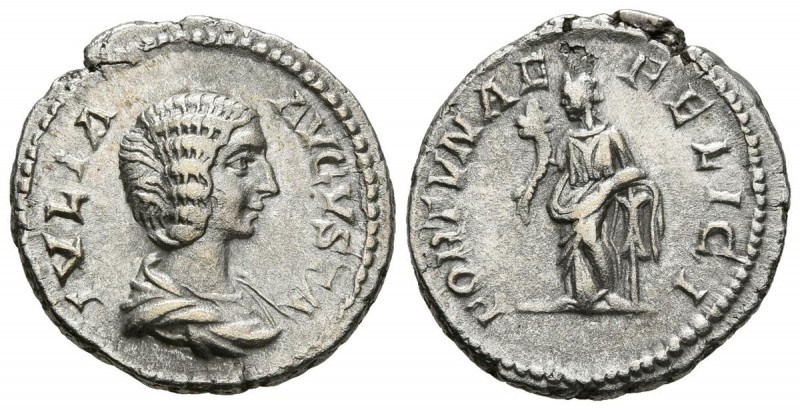 JULIA DOMNA. Denario. (Ar. 3,34g/19mm). 196-217 d.C. Roma. (RIC 552; Cohen 55). ...