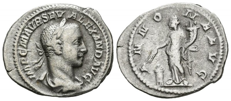 ALEJANDRO SEVERO. Denario. (Ar. 2,14g/16mm). 226 d.C. Roma. (RIC 133). MBC-.