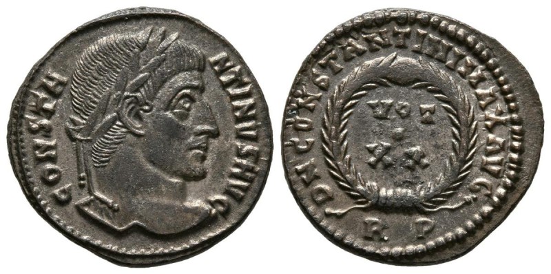 CONSTANTINO I. Follis. (Ae. 3,04g/20mm). 321 d.C. Roma. (RIC 232). EBC-.