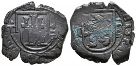 FELIPE III (1598-1621). 8 Maravedís. (Ae. 8.03g/26.6mm). 1604. Toledo. (Cal-2019-345; J.S. D-292). Castillo estrecho. MBC. Escasa.
