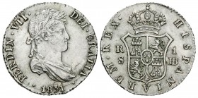 FERNANDO VII (1808-1833). 1 Real. (Ar. 2,86g/20mm). 1831. Sevilla JB. (Cal-680). EBC.