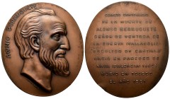 ANTONIO BERRUGUETE. 1961. Medalla conmemorativa al 4º Centenario de la muerte de Antonio Berruguete. Autor: Victorio Macho. (Ae. 500,00g/110x117mm). E...