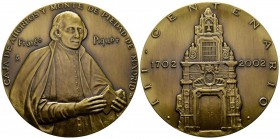 FRANCISCO PIQUER. 2002. Medalla de la Caja de Ahorros y Monte de Piedad de Madrid. III Centenario. (Ae. 189.70g/79mm). PROOF.