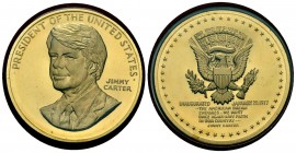 JIMMY CARTER. 1977. Medalla presidencial de Jimmy Carter en su juramento el 20 de enero de 1977. (Ae. 30mm). PROOF.