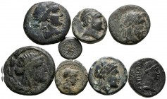 GRECIA ANTIGUA. Lote compuesto por 8 monedas de bronce diversas. Diferentes calidades. A EXAMINAR.
