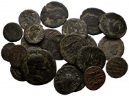 IMPERIO ROMANO. Lote compuesto por 23 monedas de bronce de diferentes emperadores romanos. BC/MBC. A EXAMINAR.