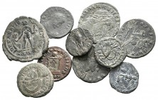 IMPERIO ROMANO. Lote compuesto por 9 monedas de bronce pertenecientes a diferentes emperadores. Ae. MBC-/MBC+. A EXAMINAR.