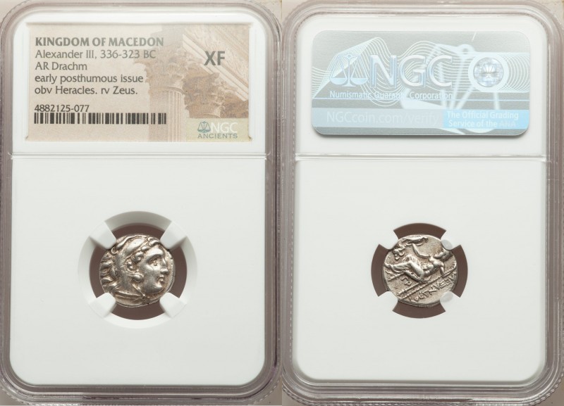 MACEDONIAN KINGDOM. Alexander III the Great (336-323 BC). AR drachm (16mm, 2h). ...