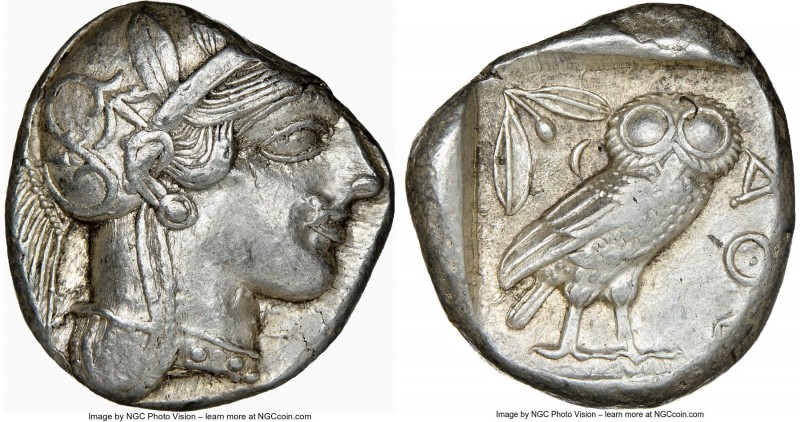 ATTICA. Athens. Ca. 440-404 BC. AR tetradrachm (24mm, 17.18 gm, 12h). NGC Choice...