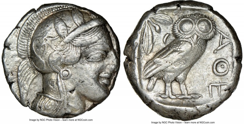 ATTICA. Athens. Ca. 440-404 BC. AR tetradrachm (23mm, 17.20 gm, 4h). NGC Choice ...