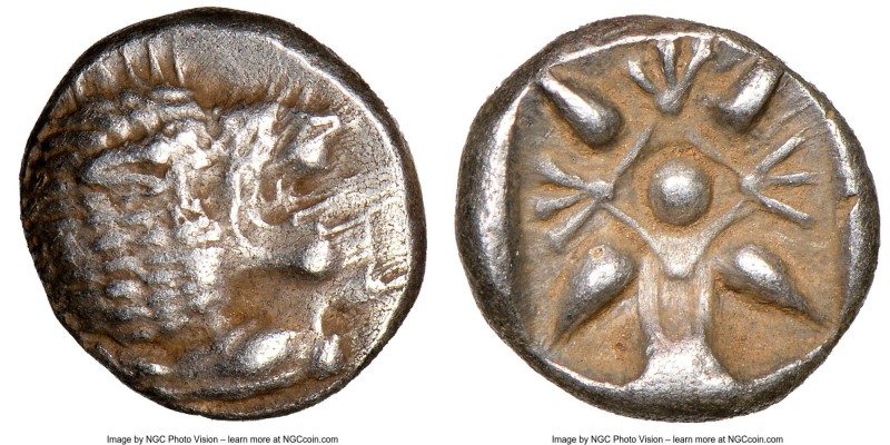 IONIA. Miletus. Ca. late 6th-5th centuries BC. AR 1/12 stater or obol (10mm). NG...