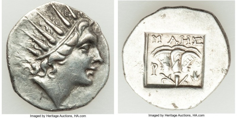 CARIAN ISLANDS. Rhodes. Ca. 88-84 BC. AR drachm (17mm, 2.52 gm, 10h). Choice XF....