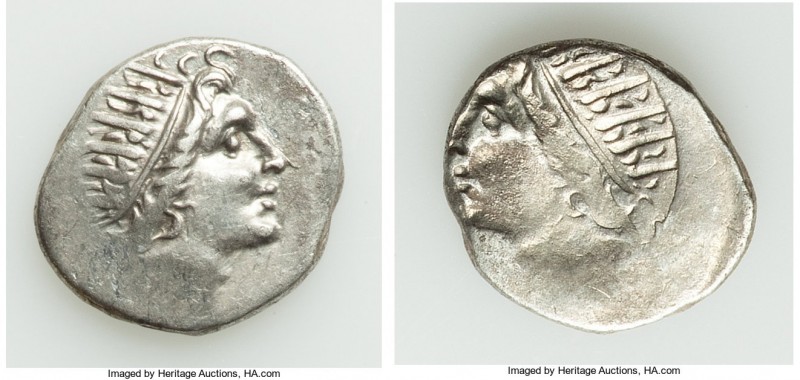 CARIAN ISLANDS. Rhodes. Ca. 88-84 BC. AR drachm (16mm, 2.58 gm, 12h). AU, brocka...